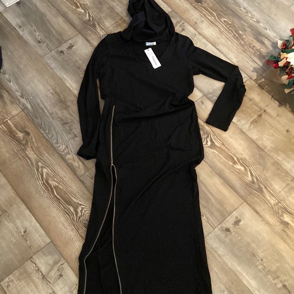 Hooded bodycon-like dress